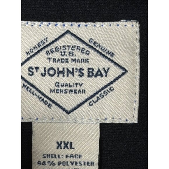 St.John’s Bay Mens Blue Zip-Up Vest Lightweight Outerwear Size XXL - New - Picture 10 of 12